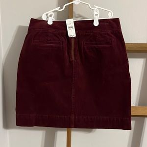 Loft corduroy maroon skirt. Size 2